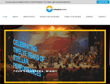 Tablet Screenshot of orchestramiami.org
